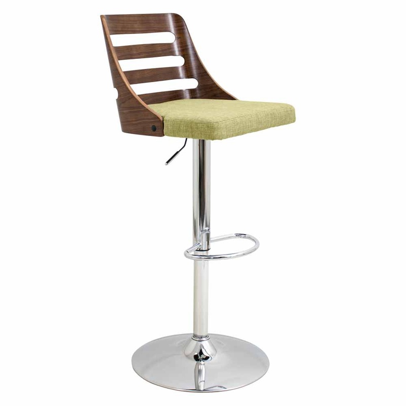 LumiSource Trevi Height Adjustable Barstool with Swivel