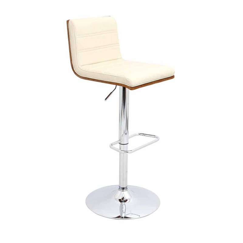 LumiSource Vasari Height Adjustable Barstool with Swivel