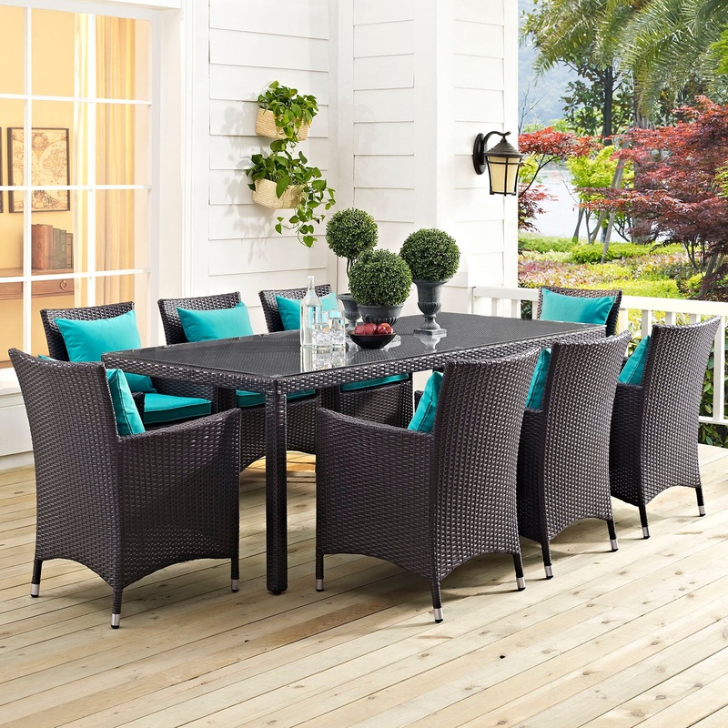 Modway Convene 82" Outdoor Patio Dining Table - Espresso - EEI-1920