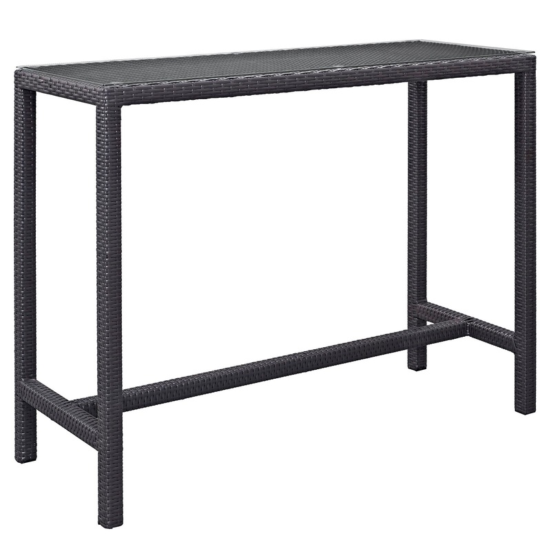 Modway Convene Large Outdoor Patio Bar Table - Espresso - EEI-1954