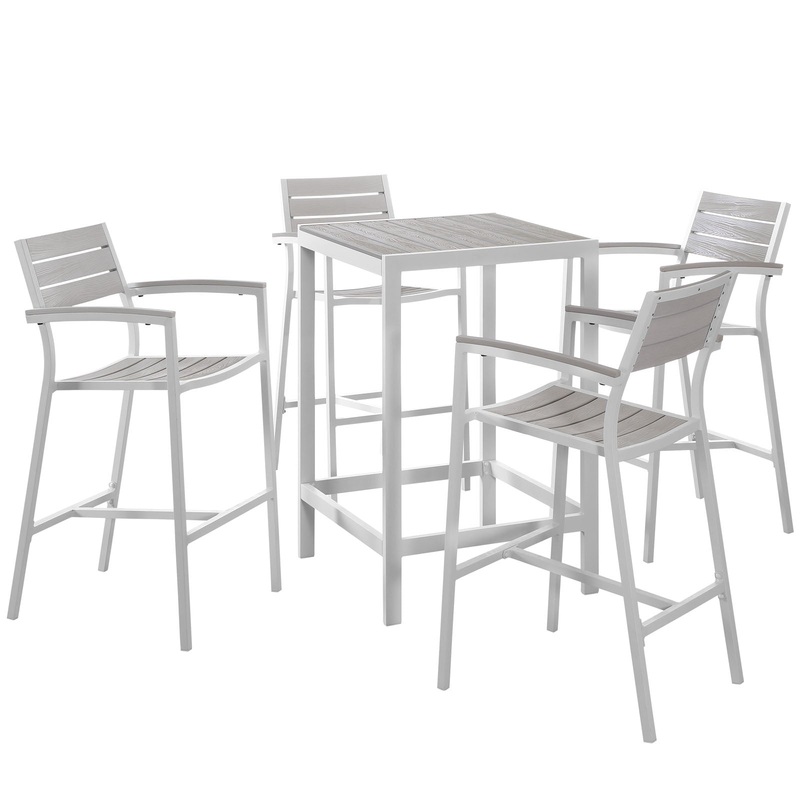 Modway Maine 5 Piece Outdoor Patio Bar Set - EEI-1755