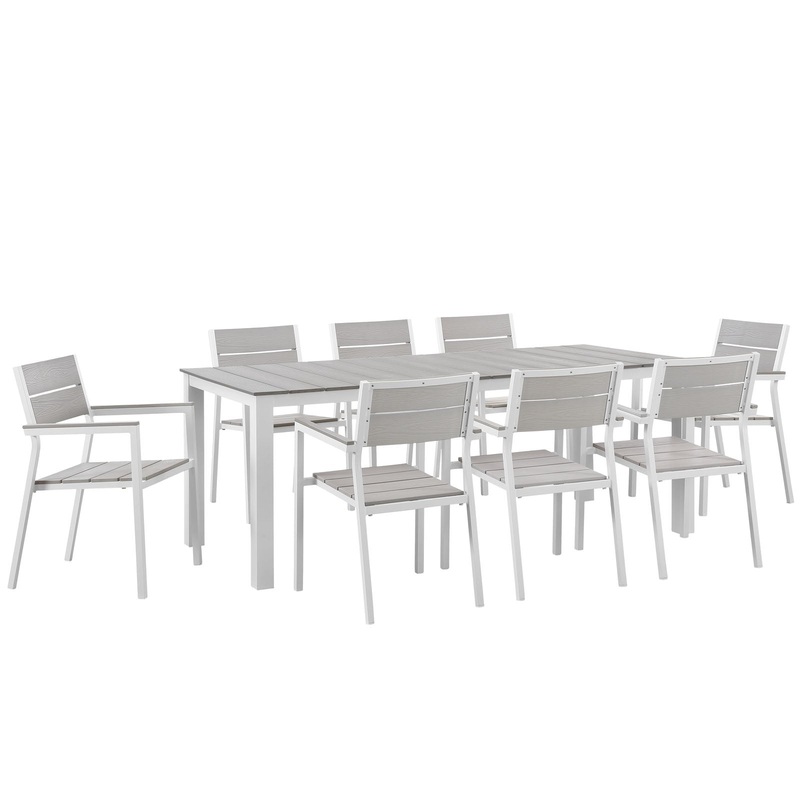 Modway Maine 9 Piece Outdoor Patio Dining Set - EEI-1753