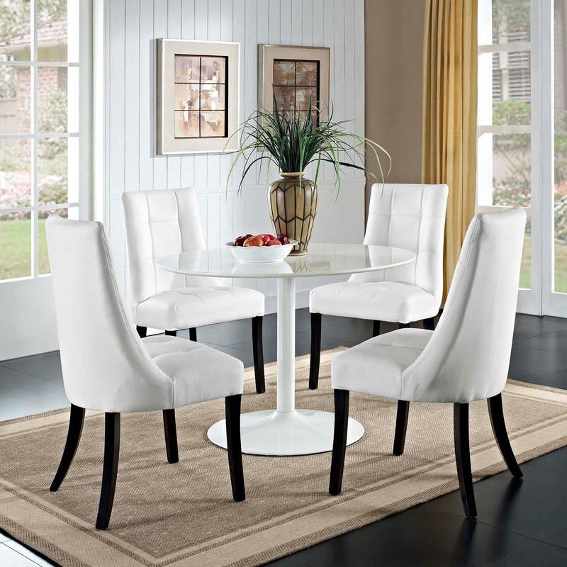 Modway Noblesse Vinyl Dining Chair - Set of 4 - EEI-1678