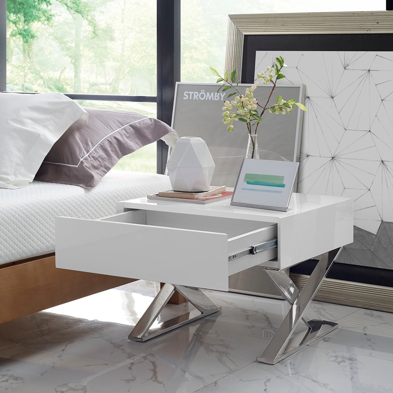 Modway Sector Nightstand - White - EEI-2049