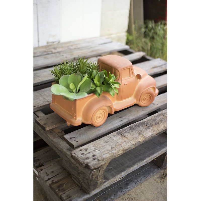 Kalalou Terracotta Truck Planter