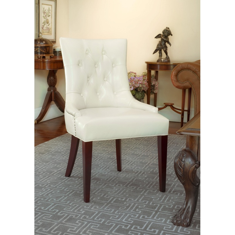 Safavieh Amanda Tufted Chair W/ Nickel Nail Heads