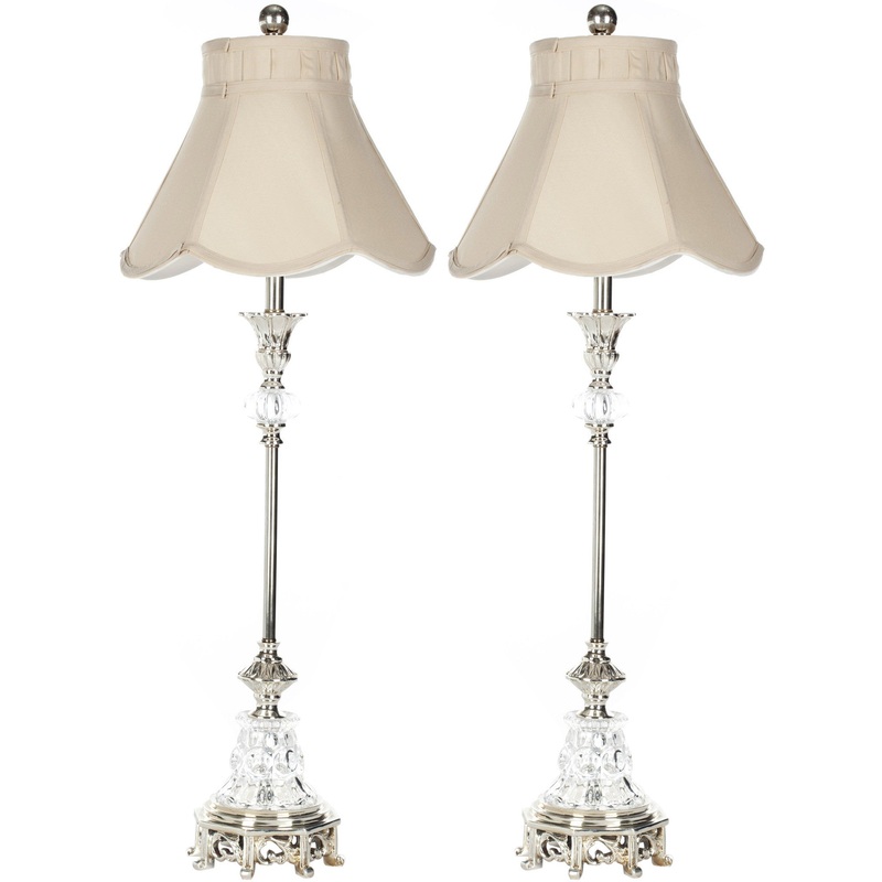 Safavieh Arianna Glass Candlestick Lamp