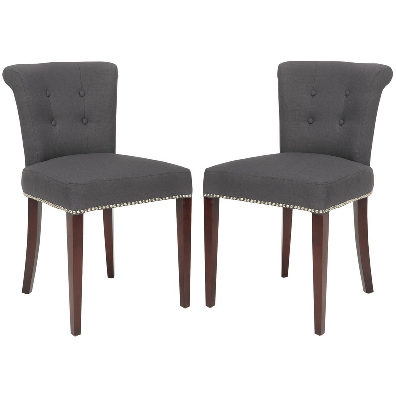 Safavieh Arion Ring Chair W/ Nickel Nail Heads - Set Of 2