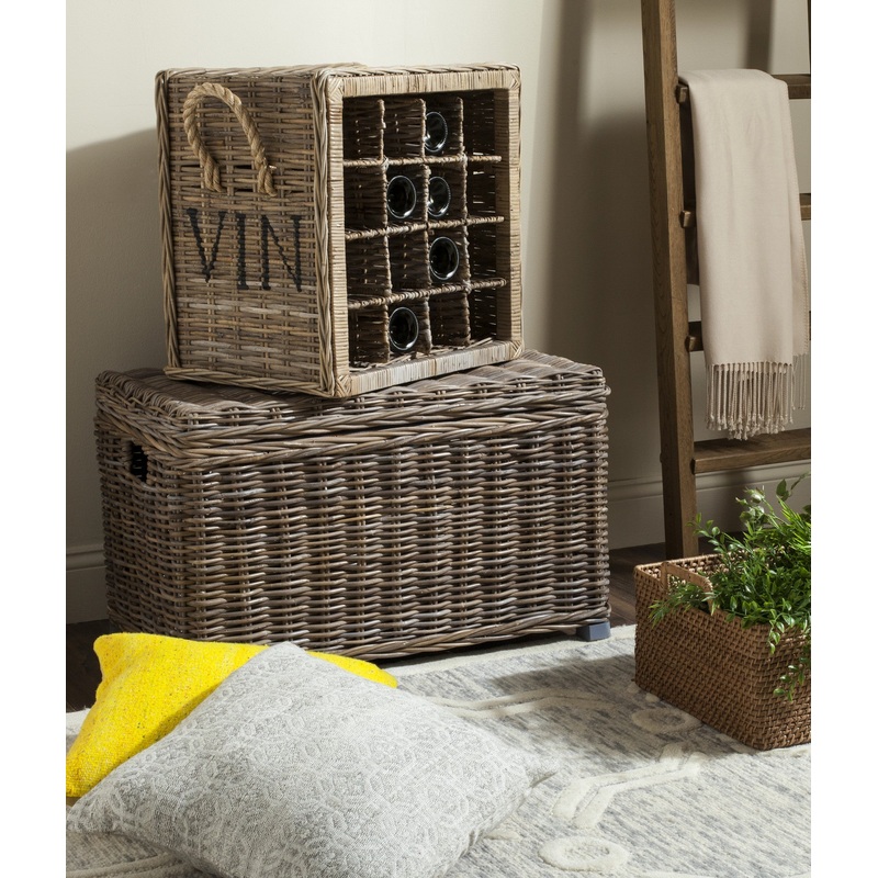 Safavieh Aziza 16 Bottle Wicker Wine Rack