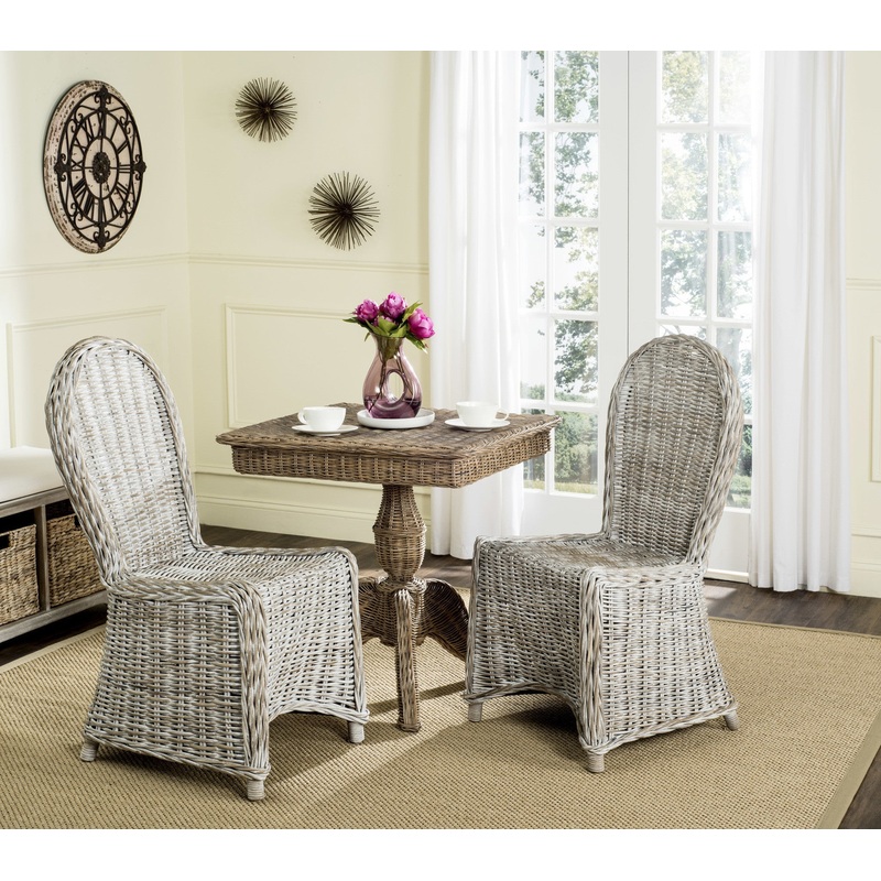 Safavieh Idola Wicker Dining Chair, Set of 2