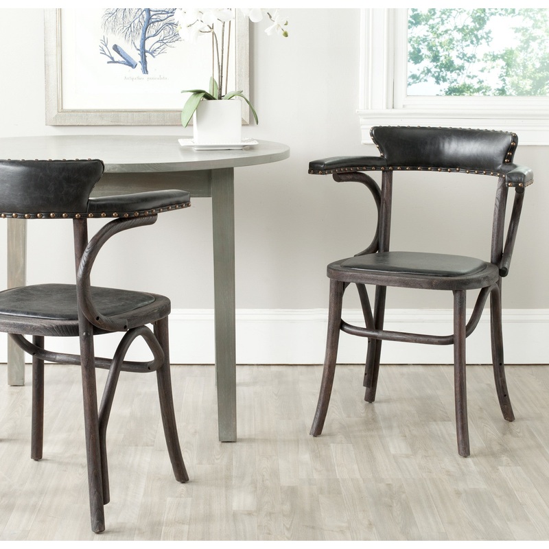 Safavieh Kenny Arm Chair - Brass Nail Heads