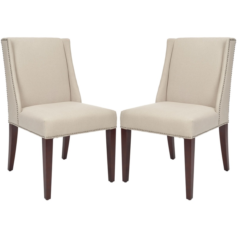 Safavieh Lauren Side Chair W/ Nickel Nail Heads - Set Of 2