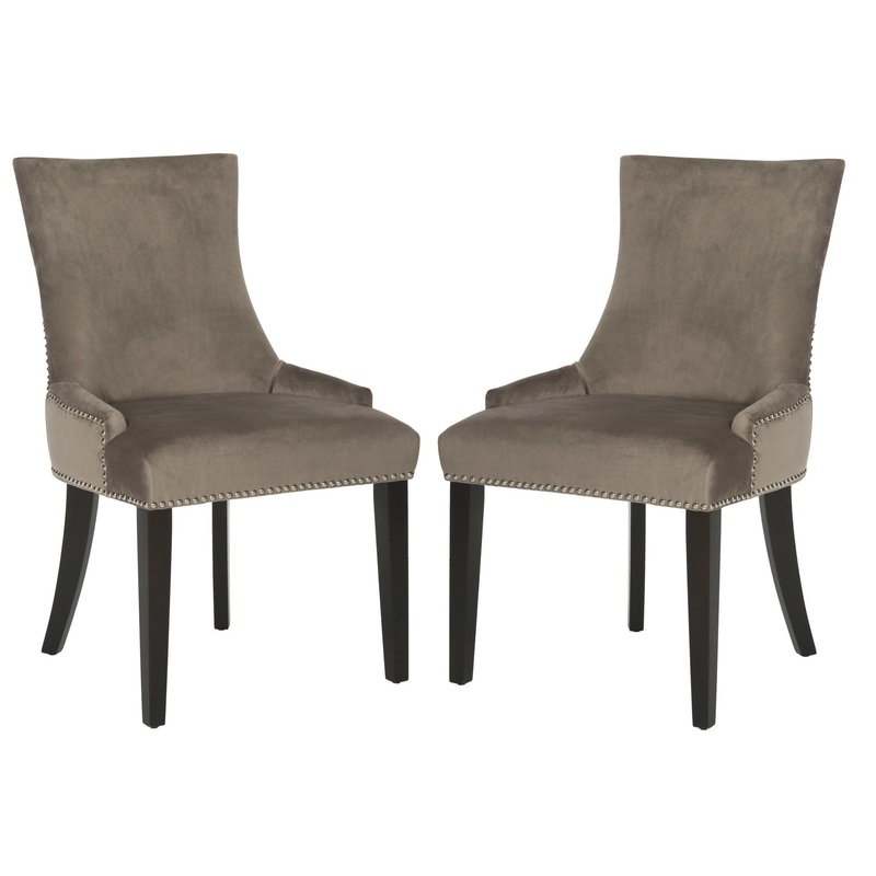 Safavieh Lester Dining Chair Nickel Nail Headd - Set Of 2