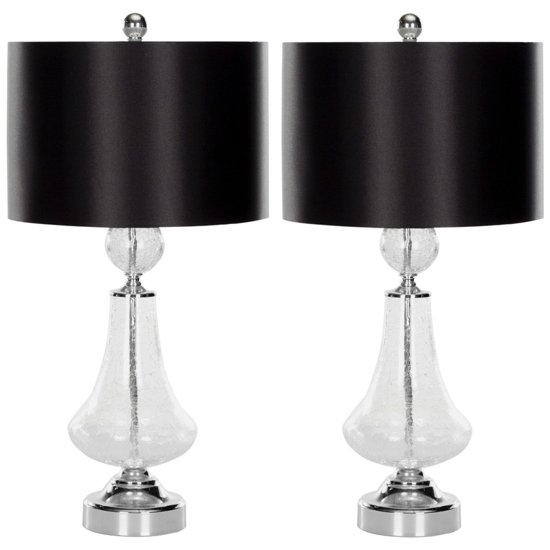 Safavieh Mercury Crackle Glass Table Lamp