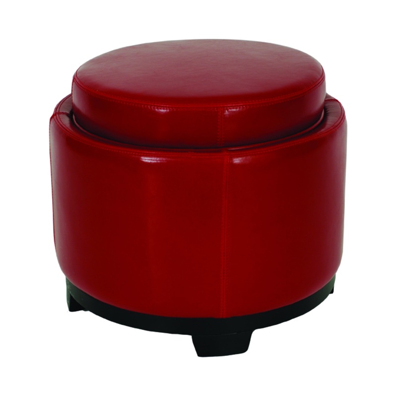 Safavieh Round Storage Tray Ottoman