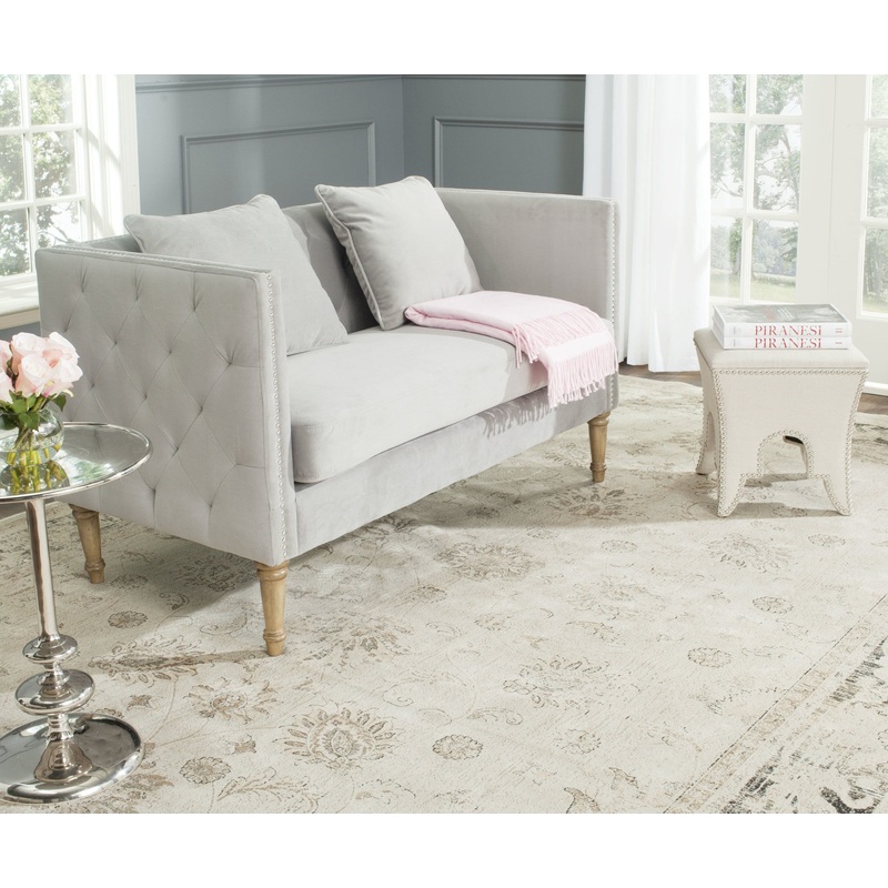 Safavieh Sarah Tufted Settee With Pillows
