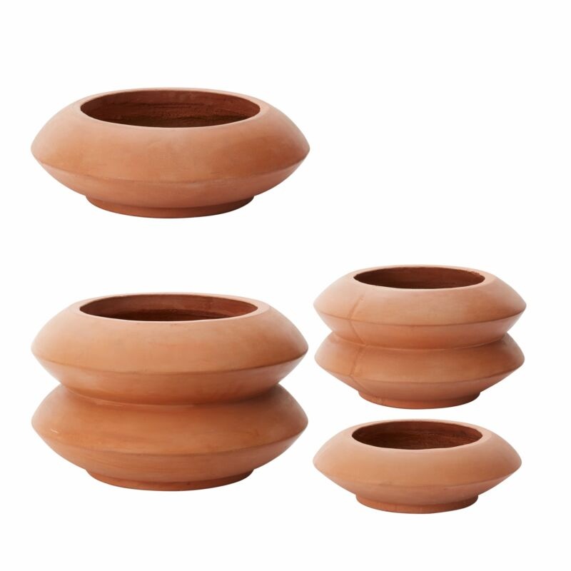 Avana Stacking Planter 15.5"x 5" By Accent Decor