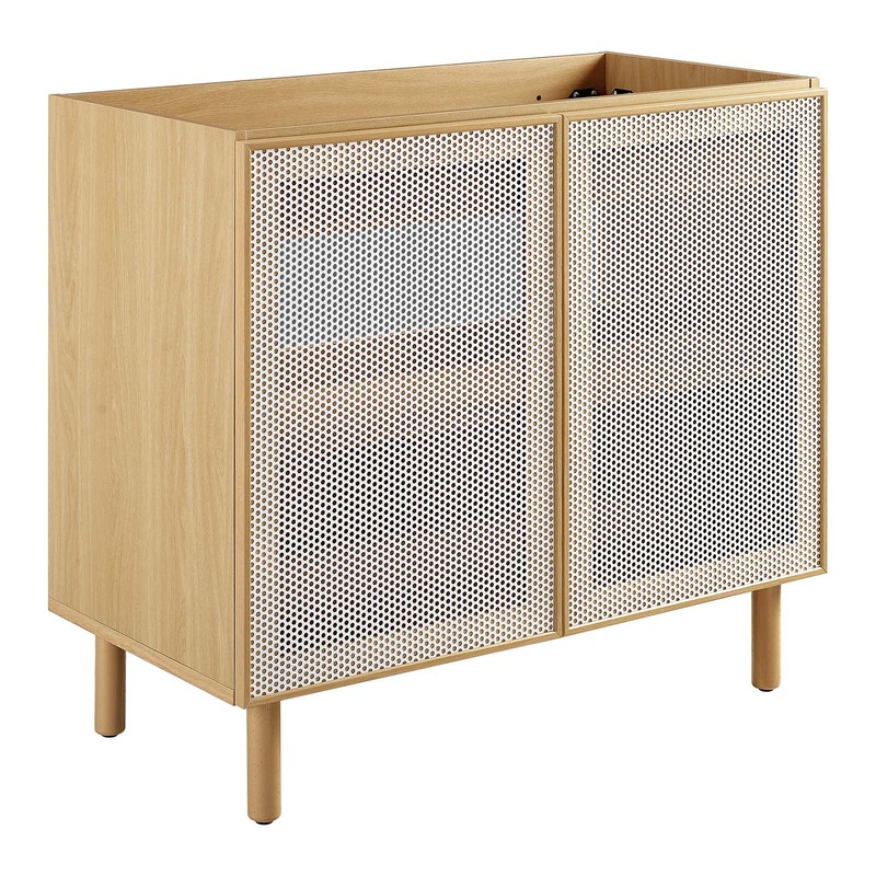 Calla 36" Perforated Metal Bathroom Vanity Cabinet (Sink Basin Not Included) By Modway - EEI-6622