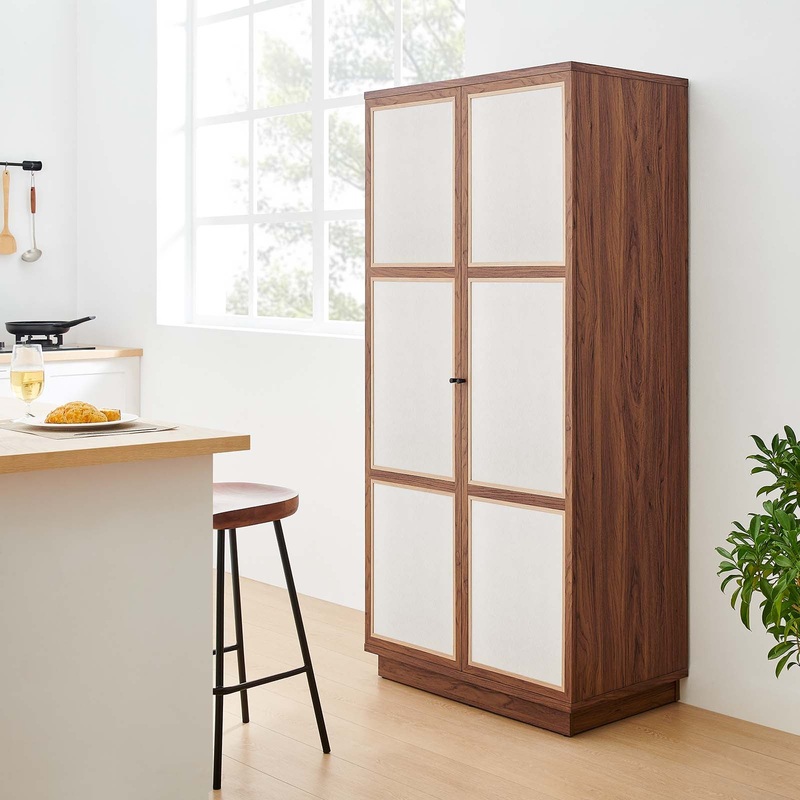 Capri 70" Tall Wood Grain Storage Cabinet By Modway - MOD-7156
