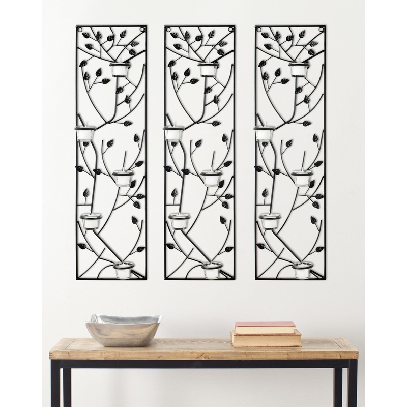 Climbing Leaves Margot TeaLights Wall Decor - Set Of 3