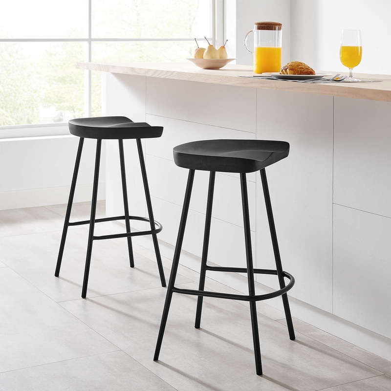 Concord Backless Wood Counter Stools - Set of 2 By Modway - EEI-6741