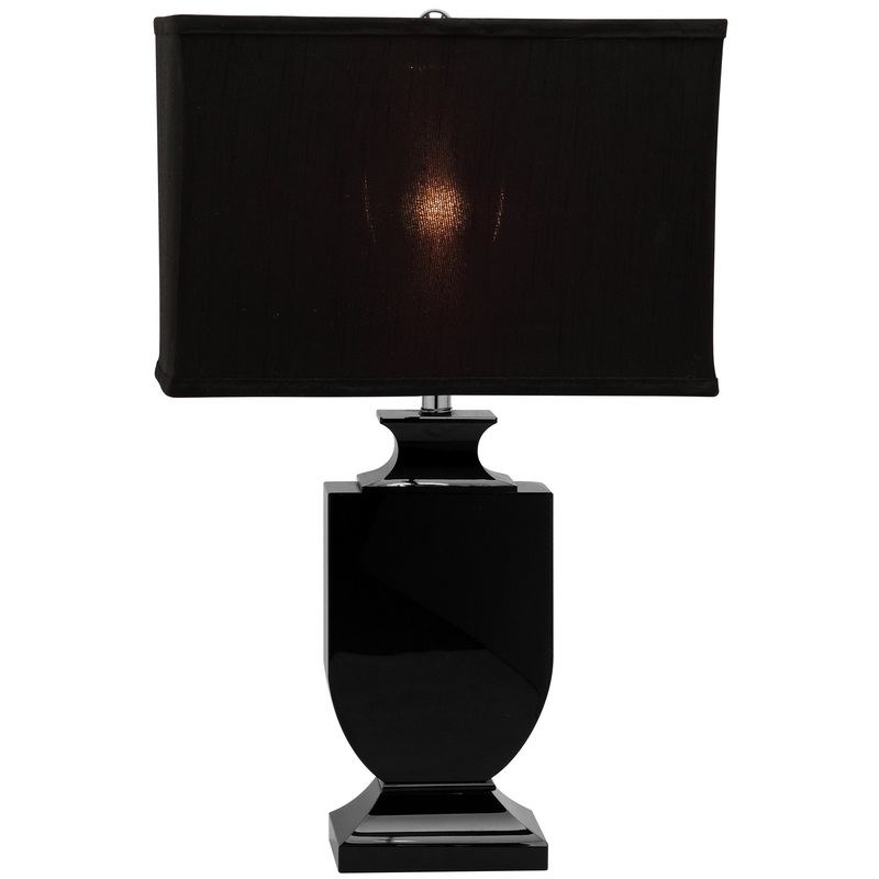 Safavieh Darcy Black Crystal Urn Lamp