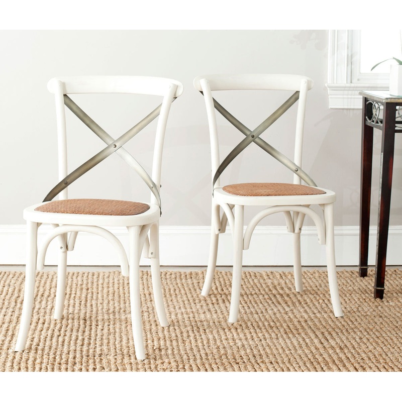Safavieh Eleanor X Back Farmhouse Side Chair