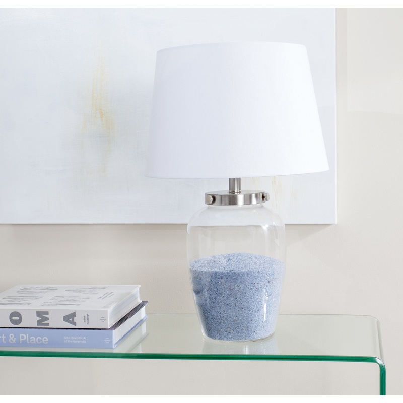 Safavieh Evan Clear Glass Table Lamp