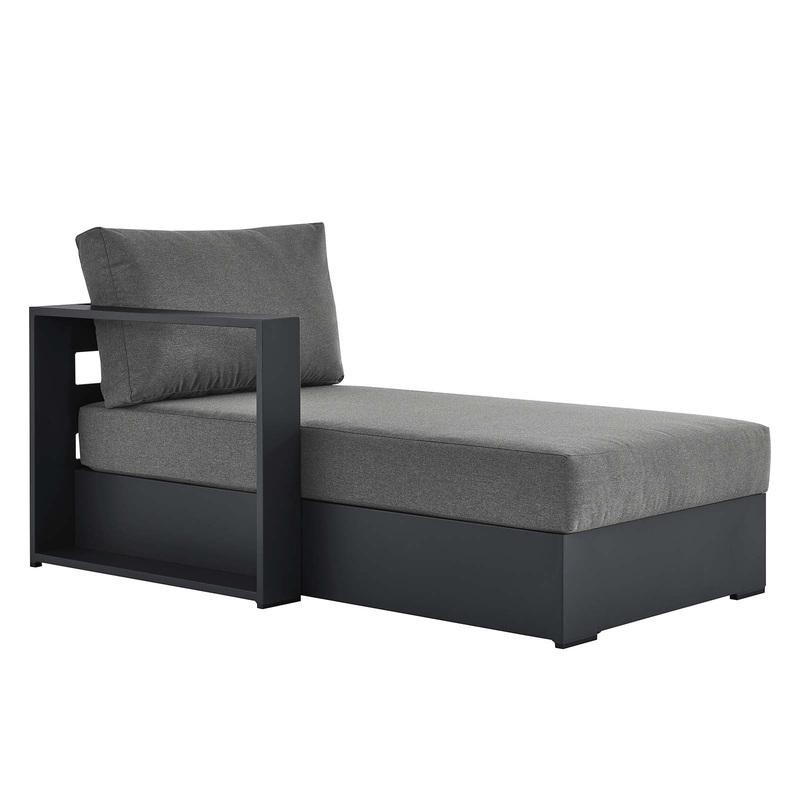 Tahoe Outdoor Patio Powder-Coated Aluminum Modular Left-Facing Chaise Lounge By Modway - EEI-6632