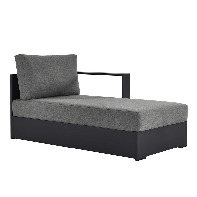 Tahoe Outdoor Patio Powder-Coated Aluminum Modular Right-Facing Chaise Lounge By Modway - EEI-6633