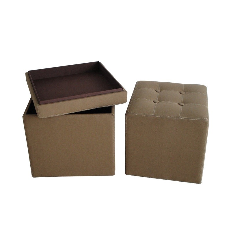 Screen Gems Valencia Canvas Ottoman With Storage - SGT0A2/3