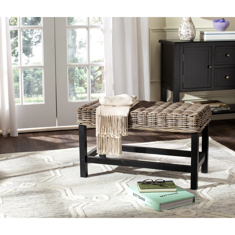 Safavieh Omari Wicker Bench