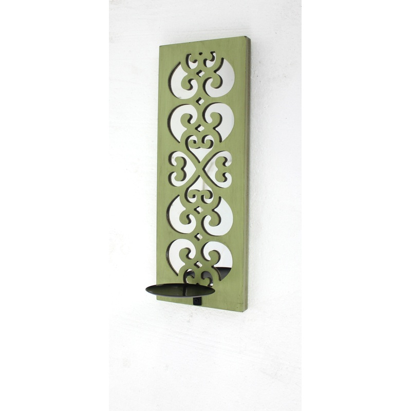 Screen Gems Green Candle Holder - Set of 2 - WD-116