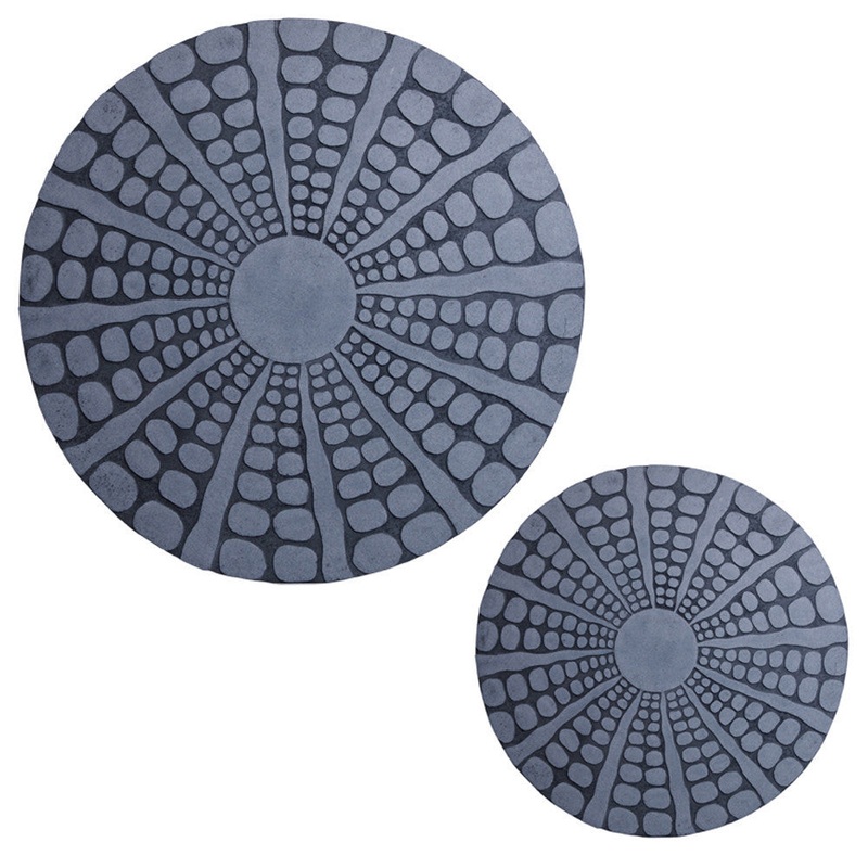 Screen Gems Sandstone Fine Polished Round Wall Decor W/Stardust Pebble Finish