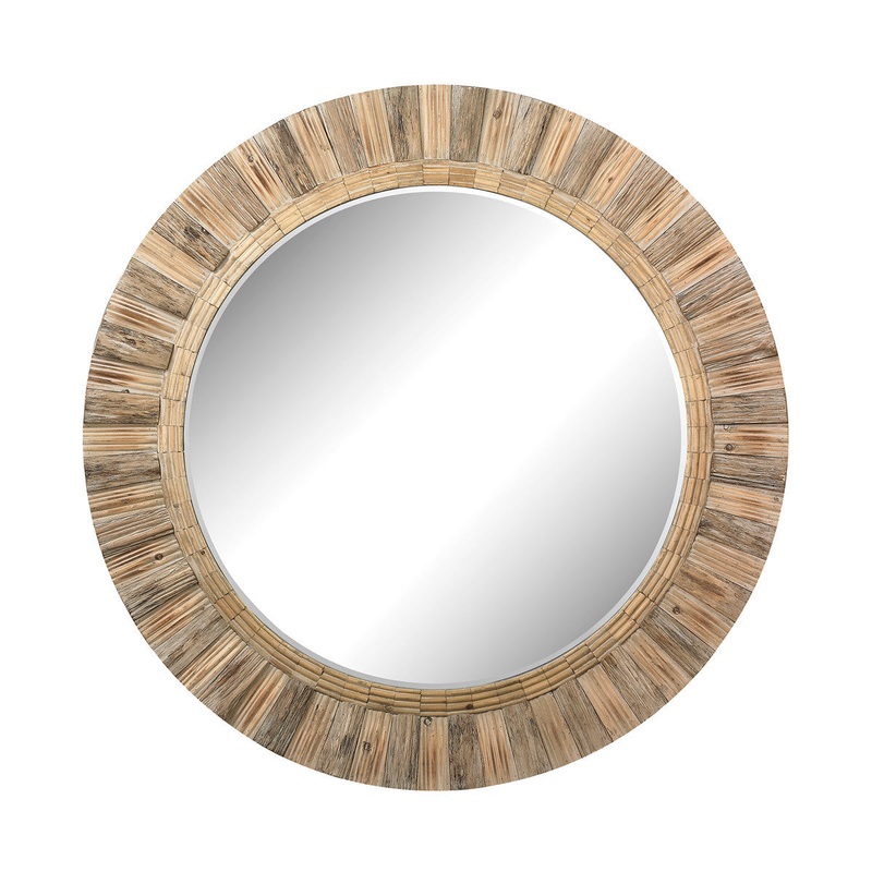 Dimond Home Oversized Round Wood Mirror