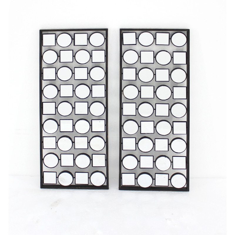 Screen Gems S/2 Metal Wall Plaque With Mirror - WD-043