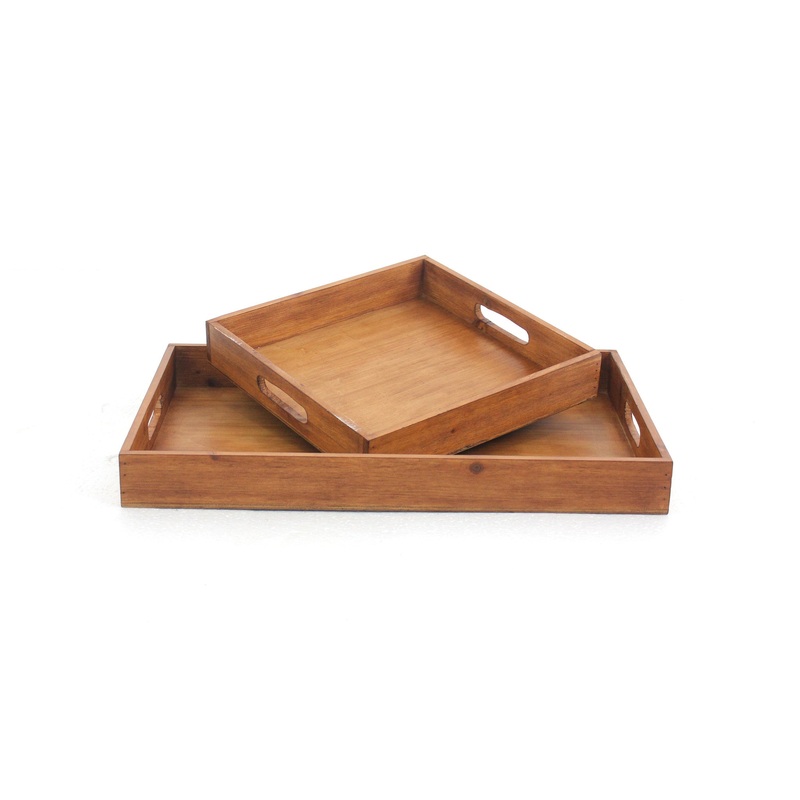 Screen Gems S/2 Wood Tray - TD-007