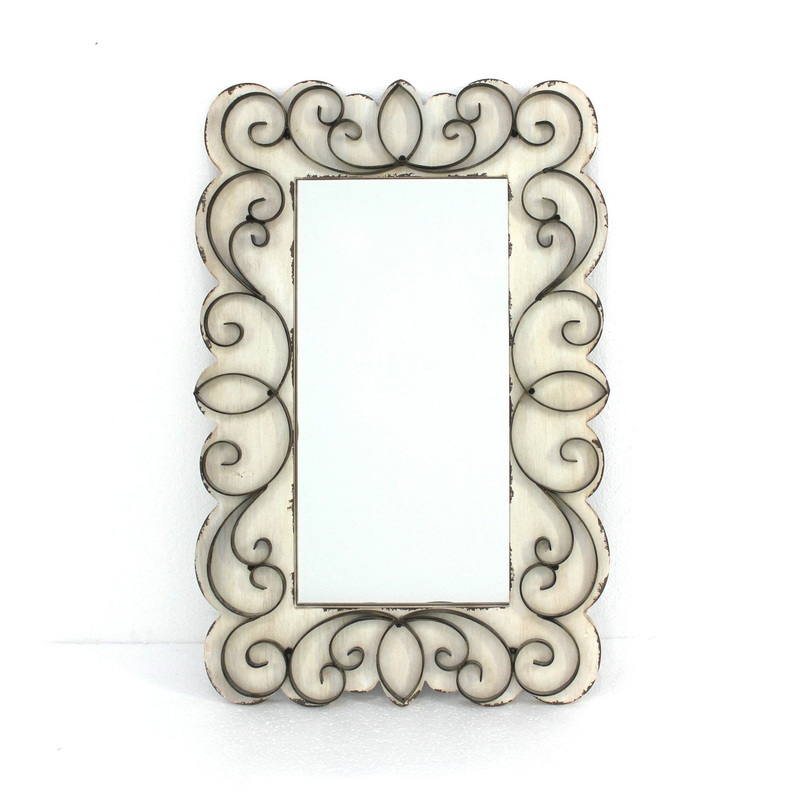 Screen Gems Wood & Metal Wall Mirror - Set of 2 - WD-039