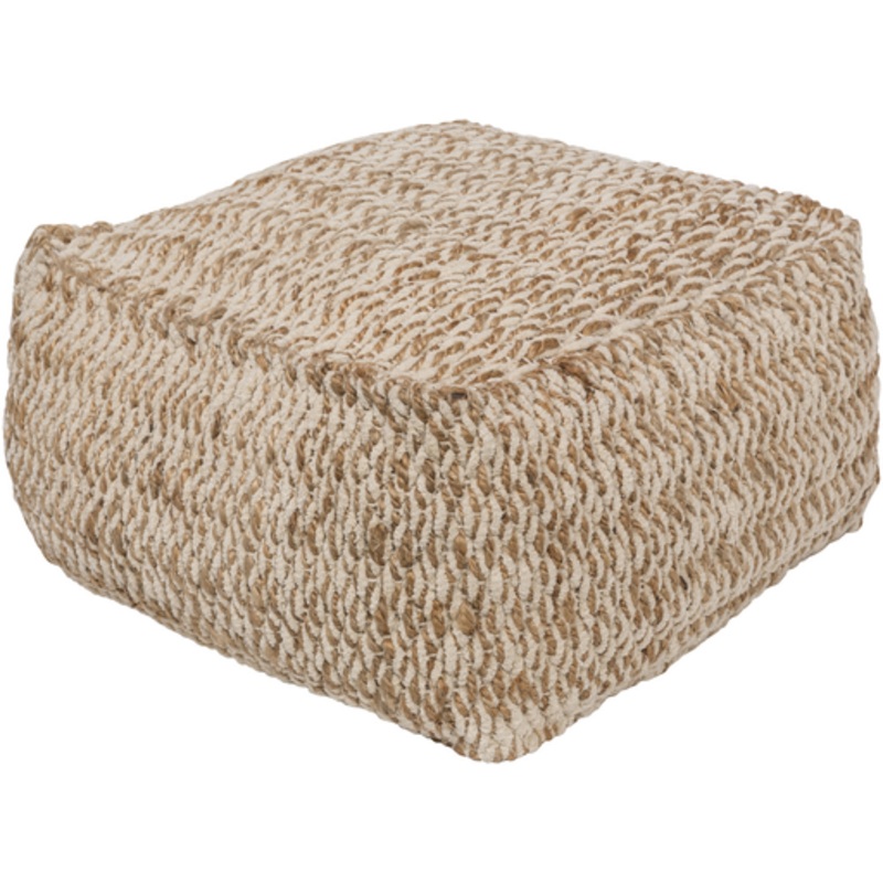 Surya Oak Cove Cube Pouf - Textural - OCPF-4000