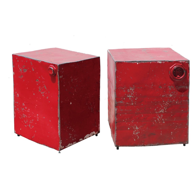 A&B Home Antique Look Metal Cubes - Set Of 2