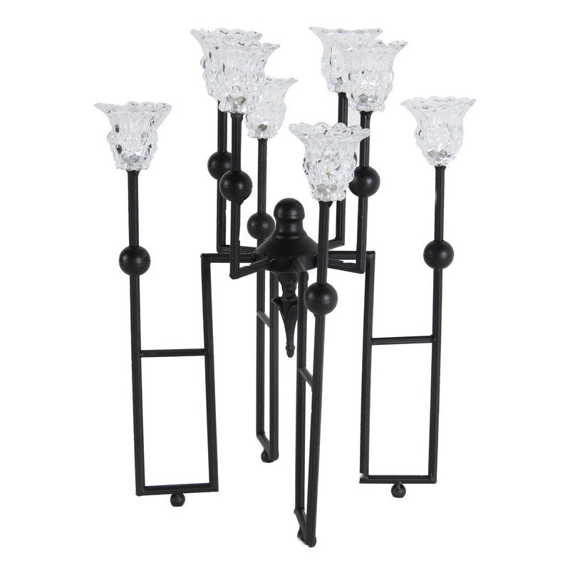 A&B Home Metal/Glass Candle Holder - Set Of 2 - 37373