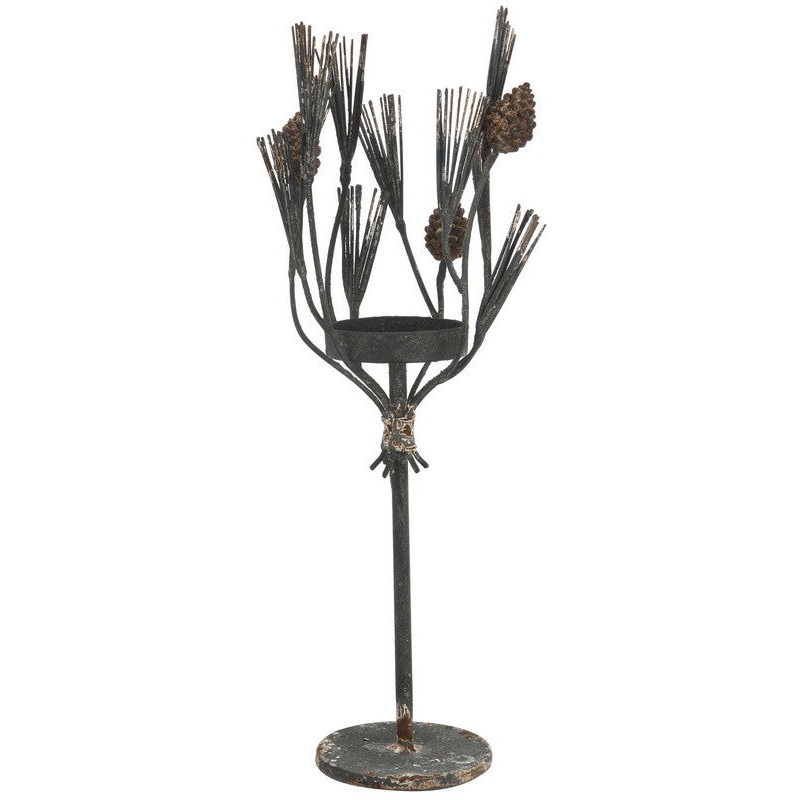 A&B Home Metal/Glass Candle Holder - Set Of 2 - FD38563