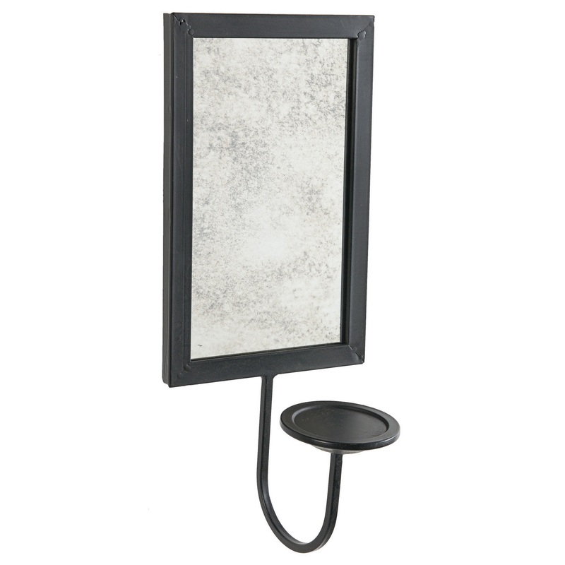 A&B Home Mirrored Wall Sconce Candle Holder - Set Of 2