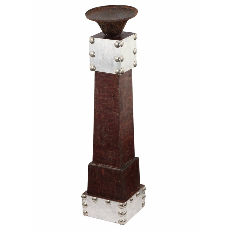 Braxton Pillar Candle Holder - Set Of 2