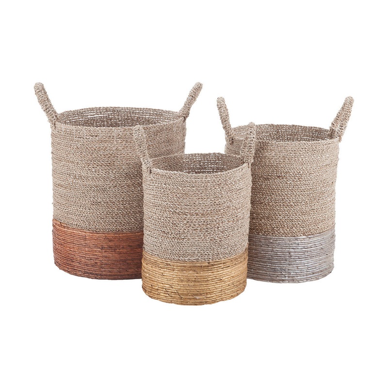 Dimond Home Mixed Metallics Nested Baskets