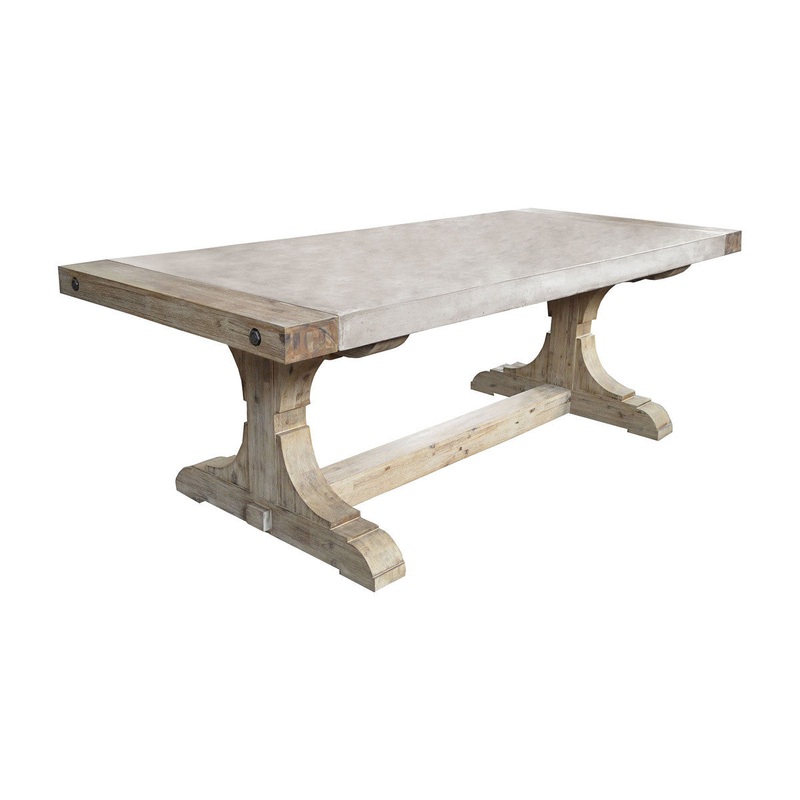 Dimond Home Pirate Dining Table In Polished Concrete