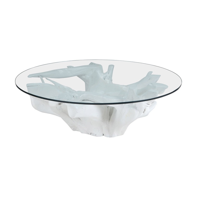 Dimond Home White Teak Root Coffee Table