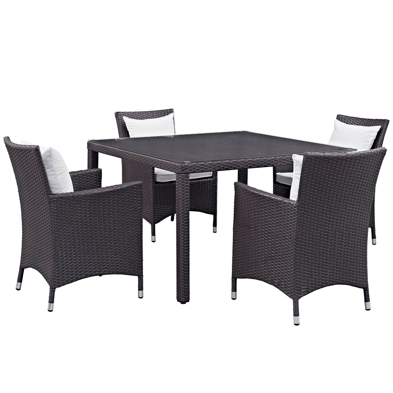Modway Convene 5 Piece Outdoor Patio Dining Set - EEI-2191