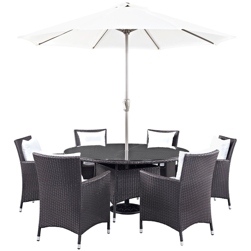 Modway Convene 8 Piece Outdoor Patio Dining Set - EEI-2194
