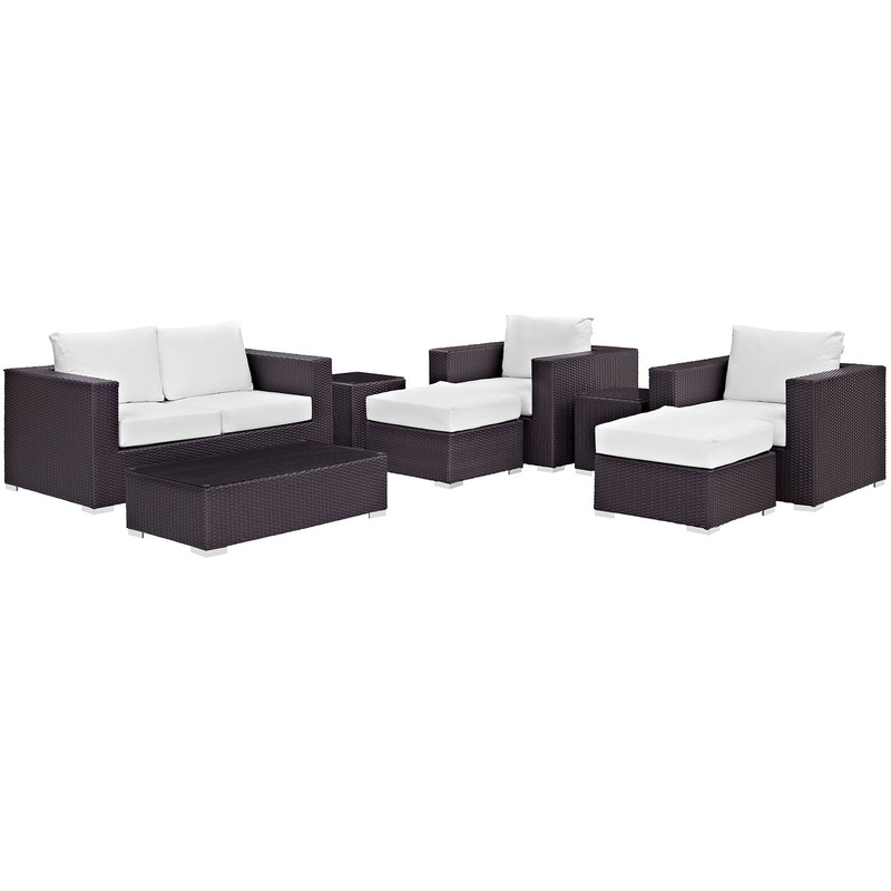 Modway Convene 8 Piece Outdoor Patio Sofa Set - EEI-2159